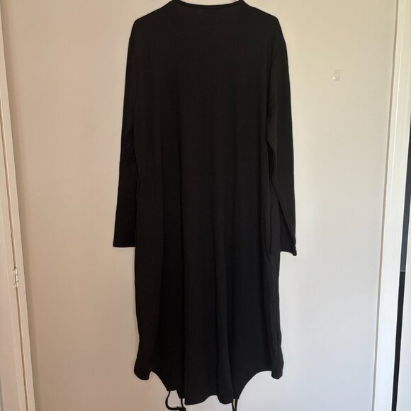 PERLA BLANCA NEW Dress Women Large Black Sequin Long Sleeve Full Zip Stretch - Picture 2 of 6